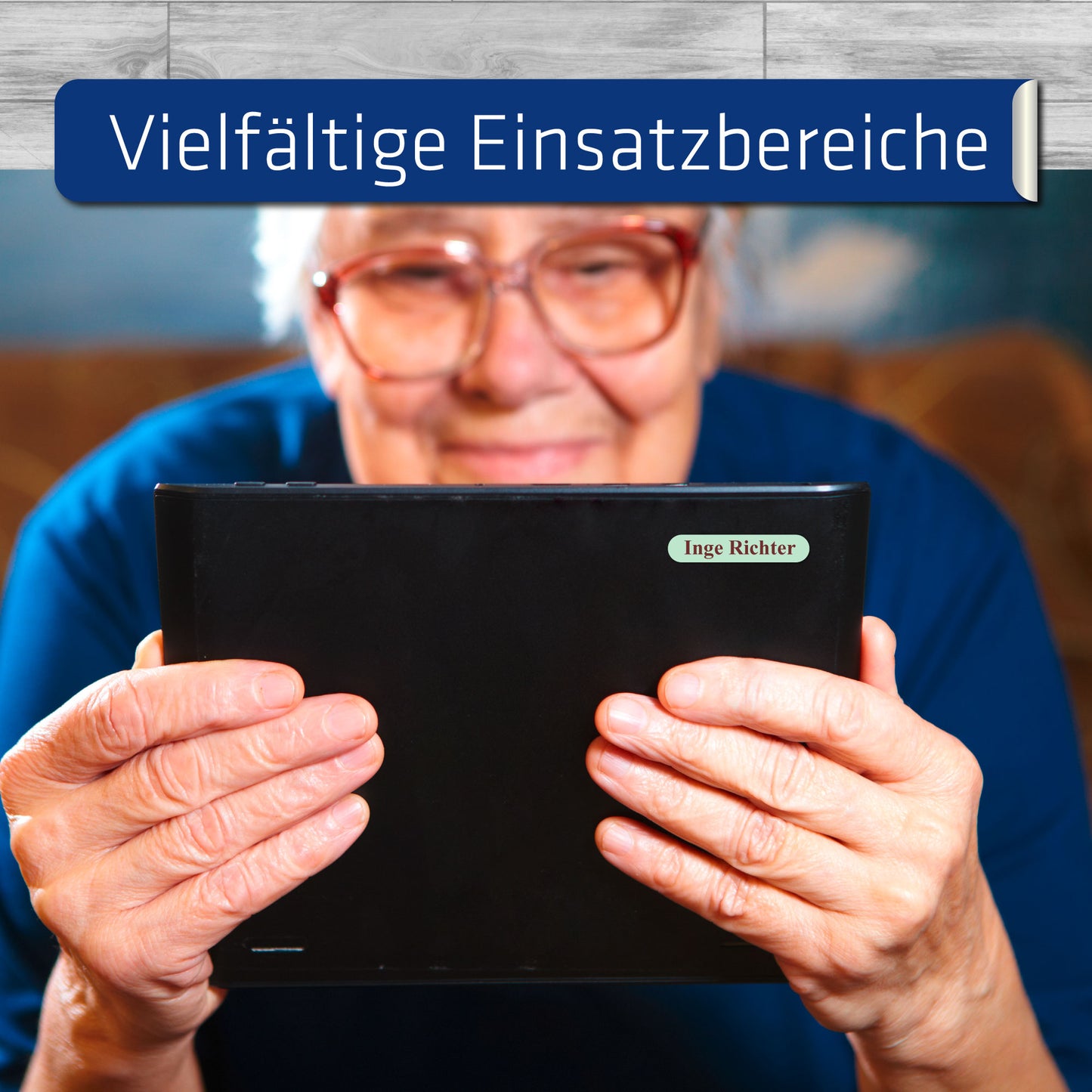 Namensaufkleber für Altenheim, Krankenhaus & Pflegeheim - 36 x 7 mm