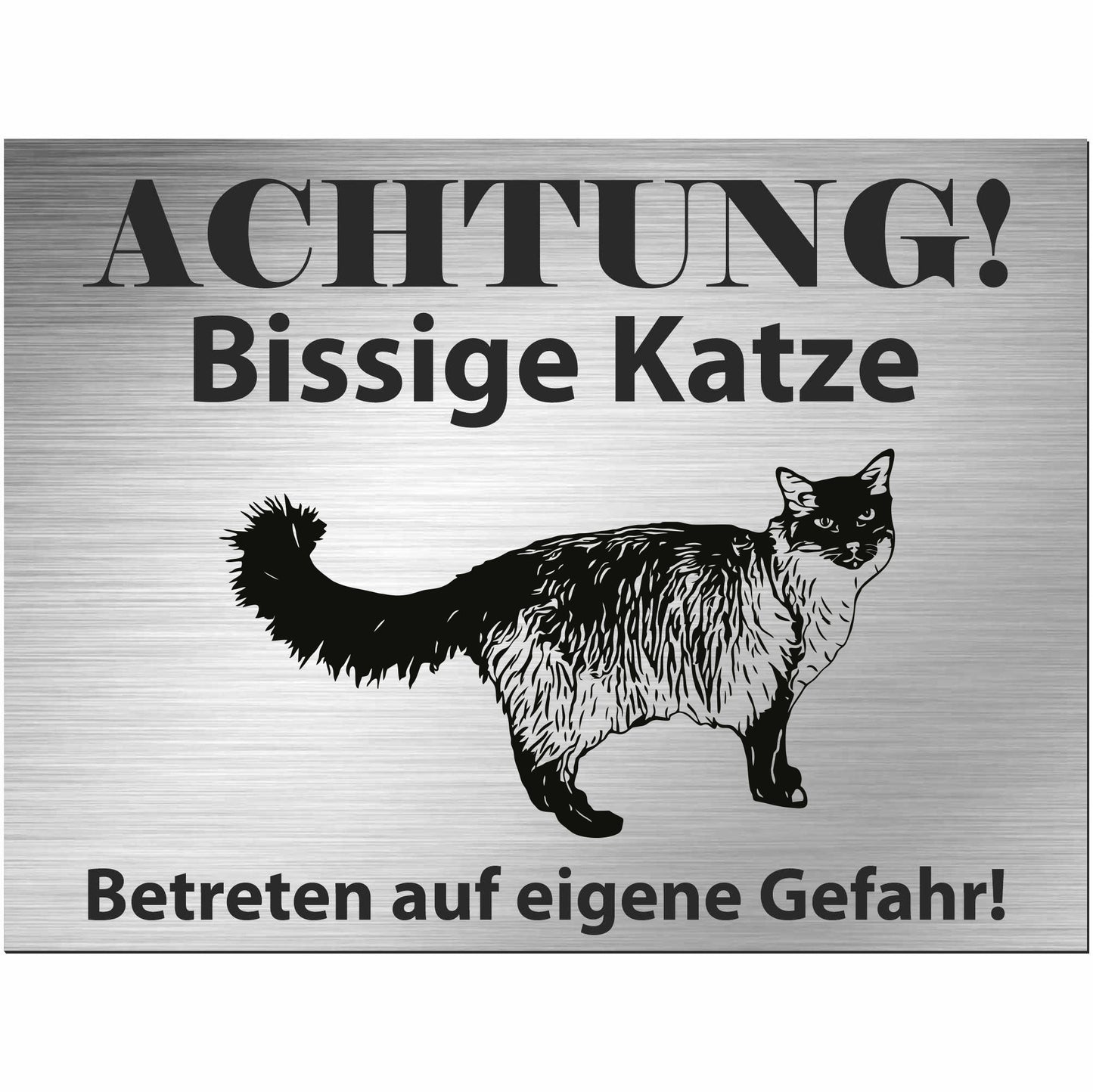Balinesische Katze - Balineser - Schild bedruckt - Spruch - Deko Geschenkidee
