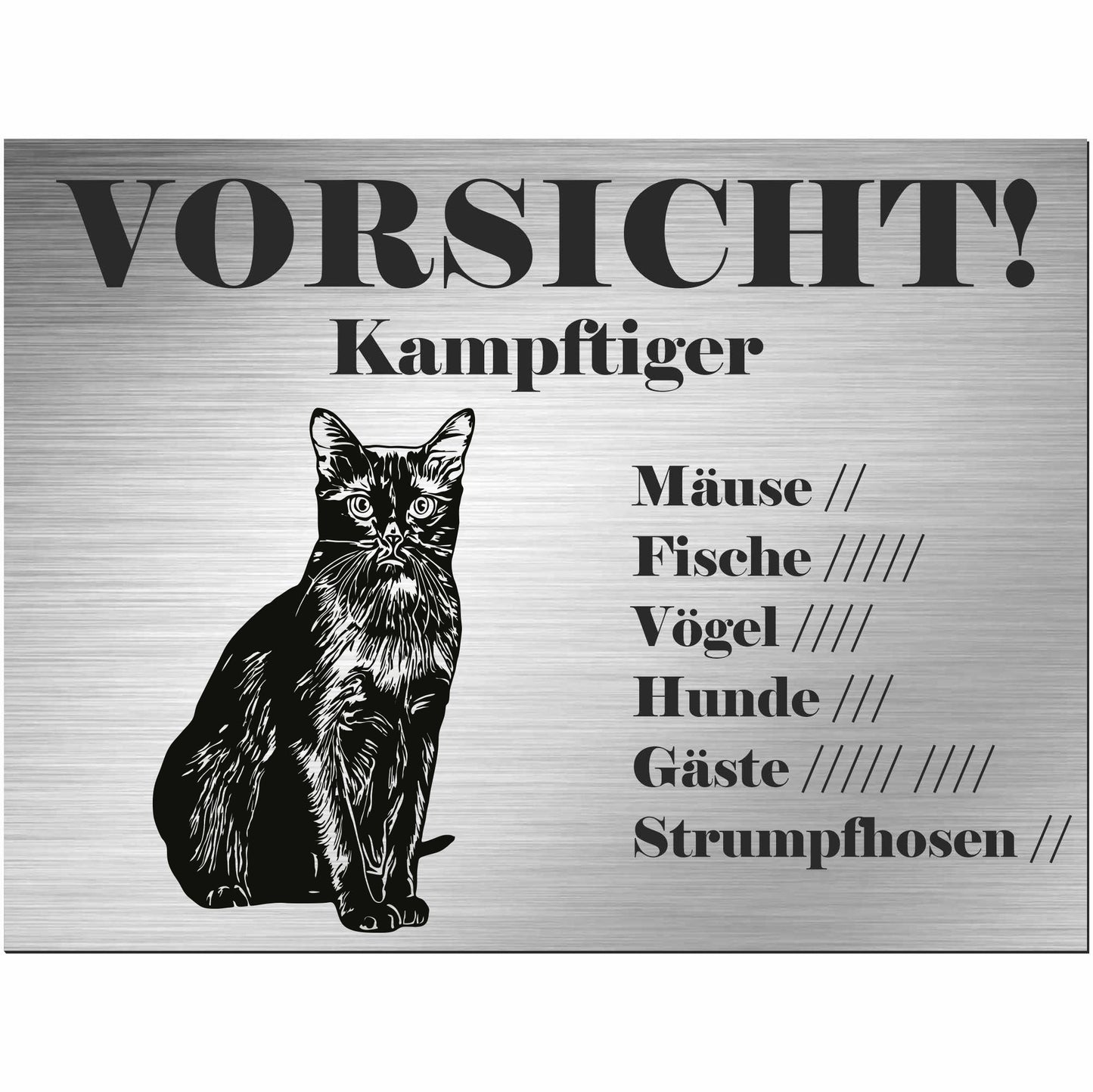 birmanische Katze - Birma - Schild bedruckt - Spruch - Deko Geschenkidee