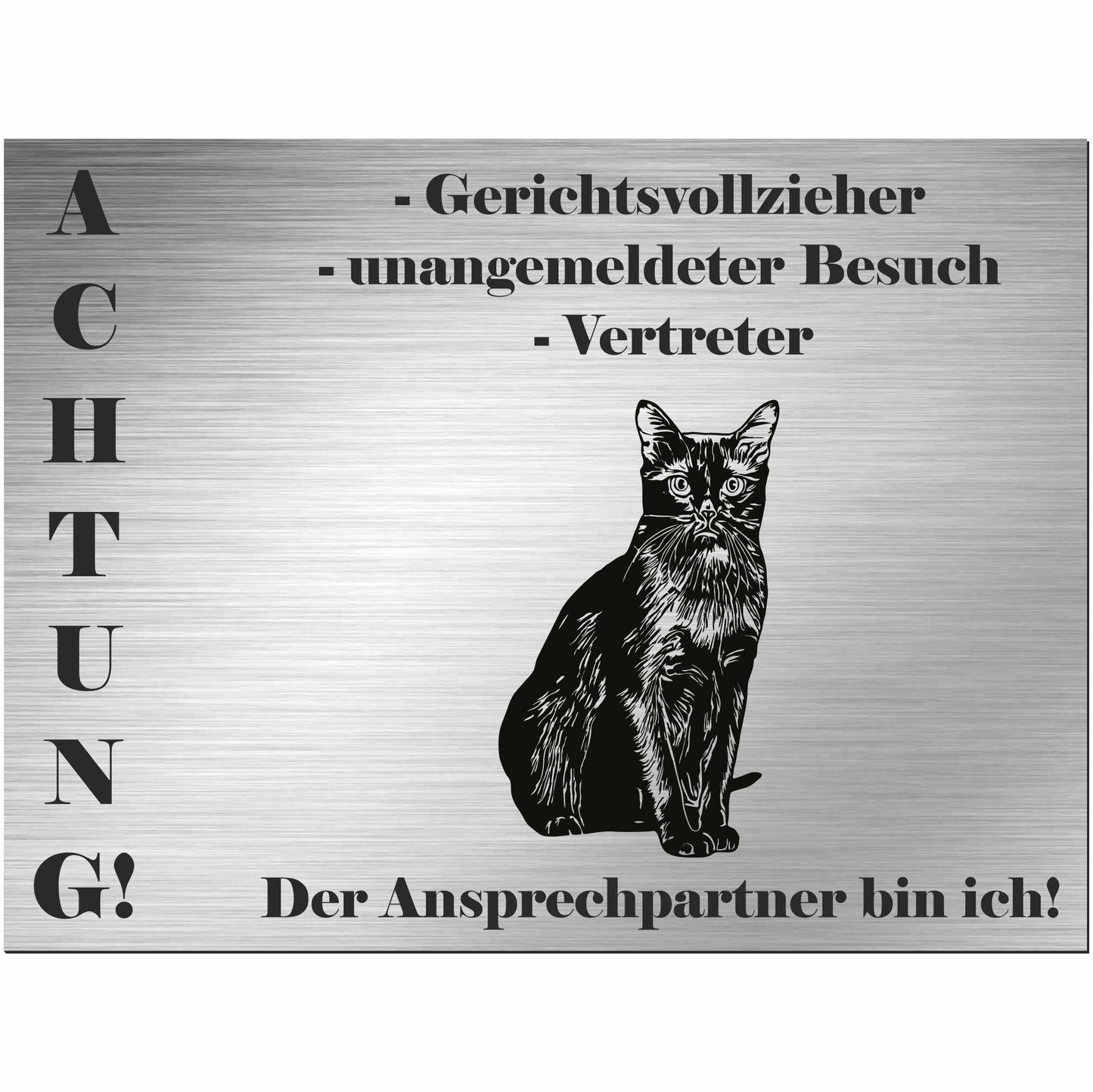 birmanische Katze - Birma - Schild bedruckt - Spruch - Deko Geschenkidee