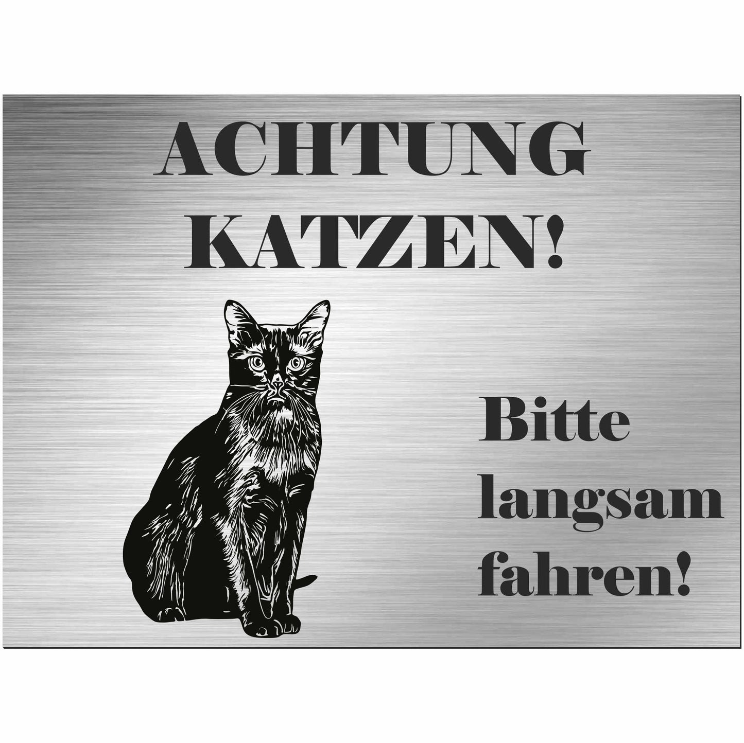 birmanische Katze - Birma - Schild bedruckt - Spruch - Deko Geschenkidee