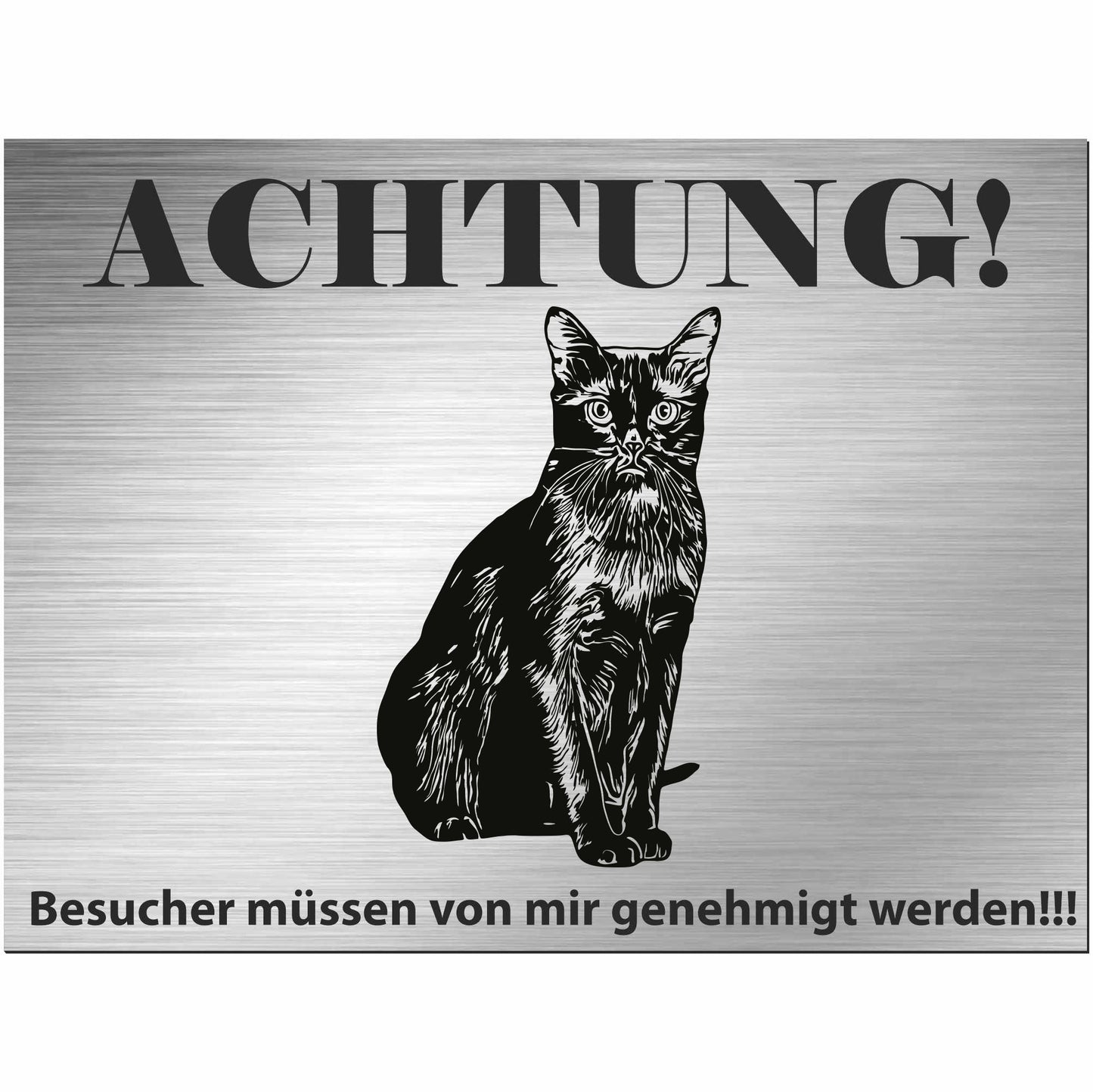 birmanische Katze - Birma - Schild bedruckt - Spruch - Deko Geschenkidee