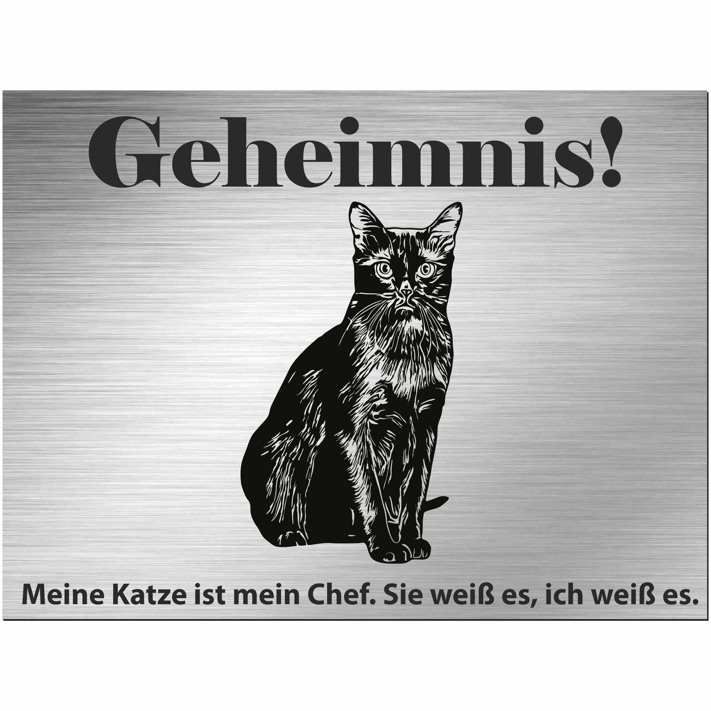 birmanische Katze - Birma - Schild bedruckt - Spruch - Deko Geschenkidee
