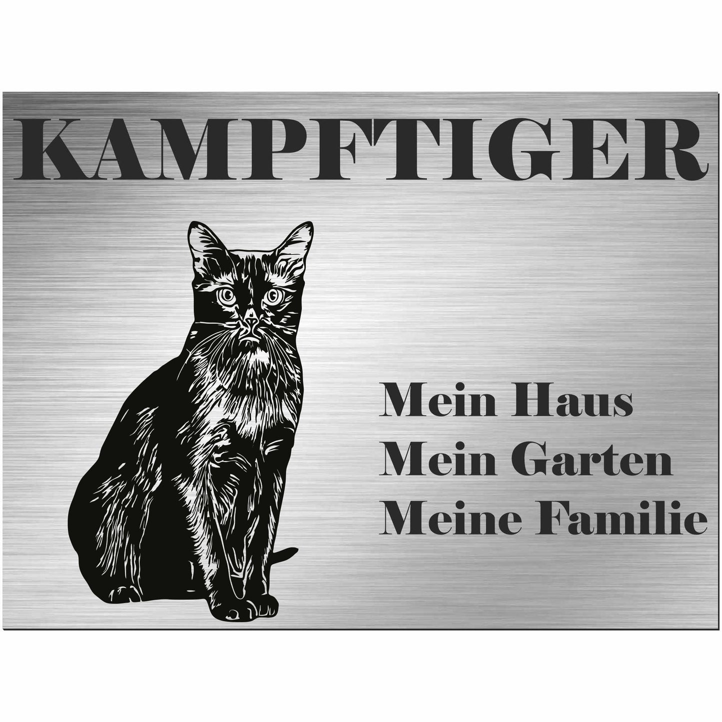birmanische Katze - Birma - Schild bedruckt - Spruch - Deko Geschenkidee