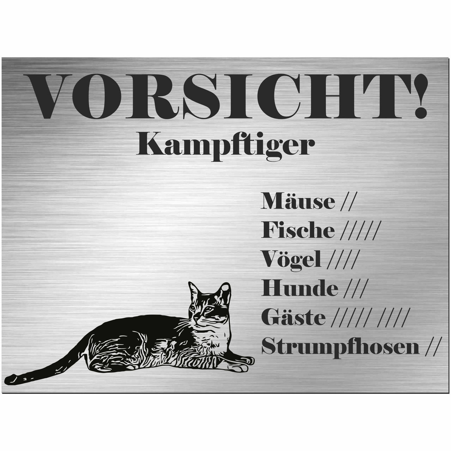 Burmilla Katze - Schild bedruckt - Spruch - Deko Geschenkidee