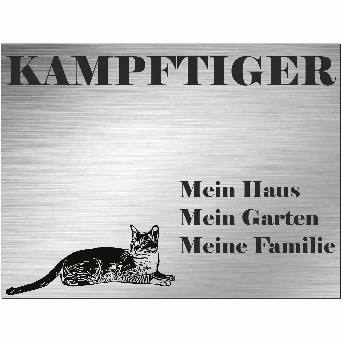 Burmilla Katze - Schild bedruckt - Spruch - Deko Geschenkidee