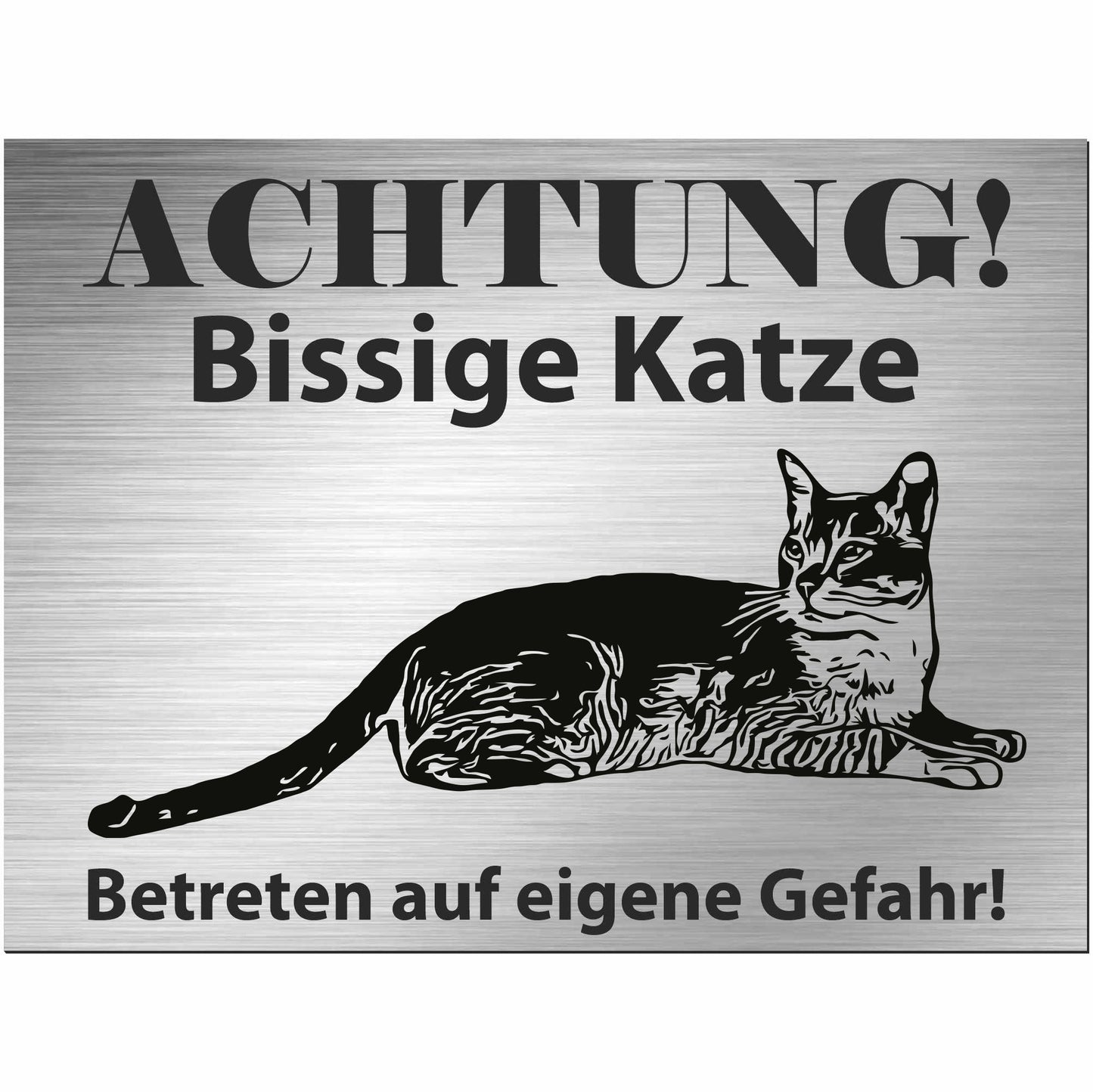 Burmilla Katze - Schild bedruckt - Spruch - Deko Geschenkidee