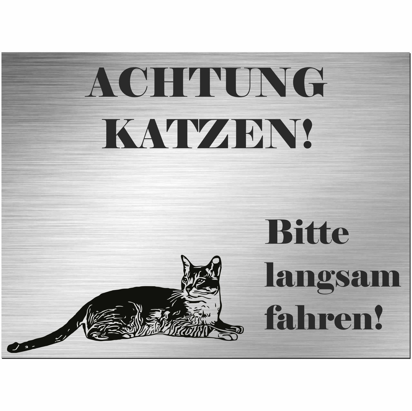 Burmilla Katze - Schild bedruckt - Spruch - Deko Geschenkidee