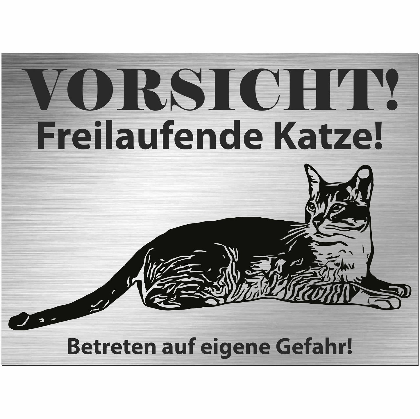 Burmilla Katze - Schild bedruckt - Spruch - Deko Geschenkidee
