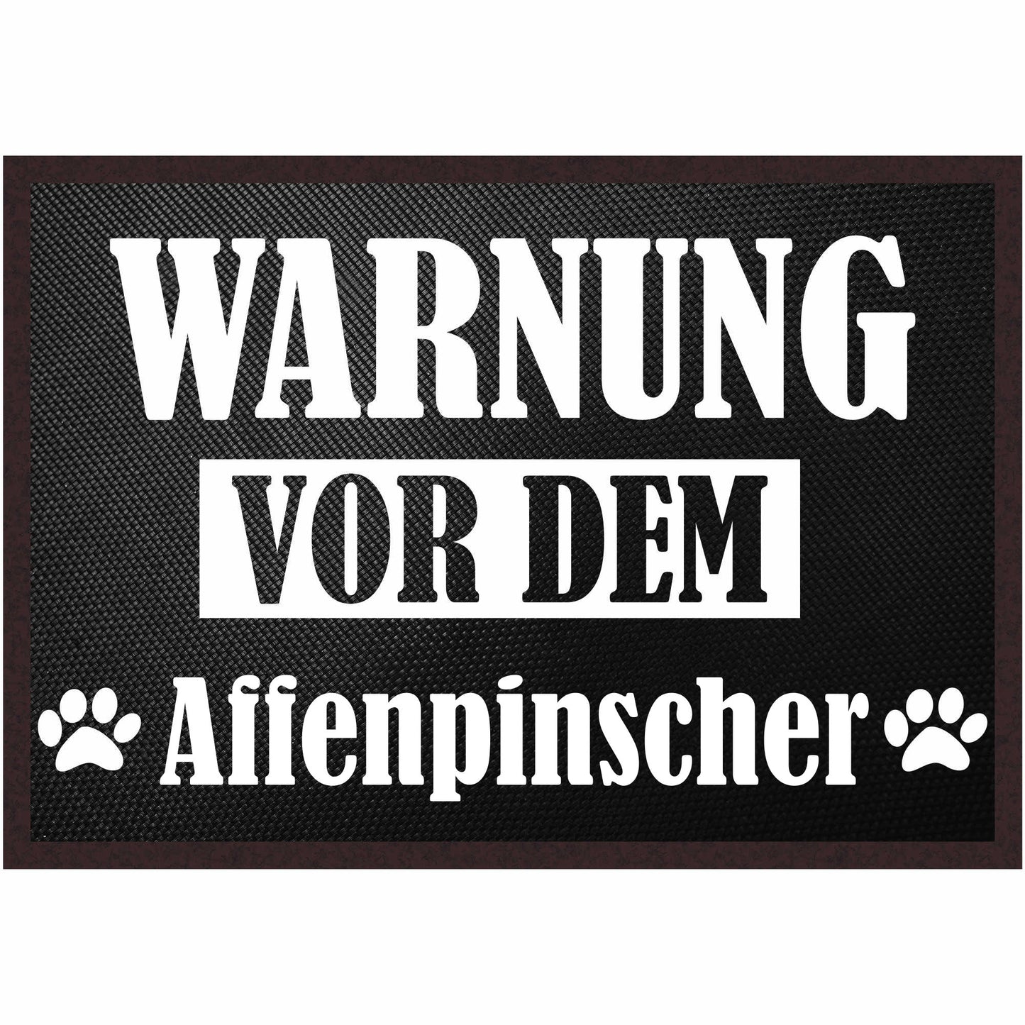 Fussmatte Hund - Affenpinscher - 50x35 cm mit lustigem Spruch