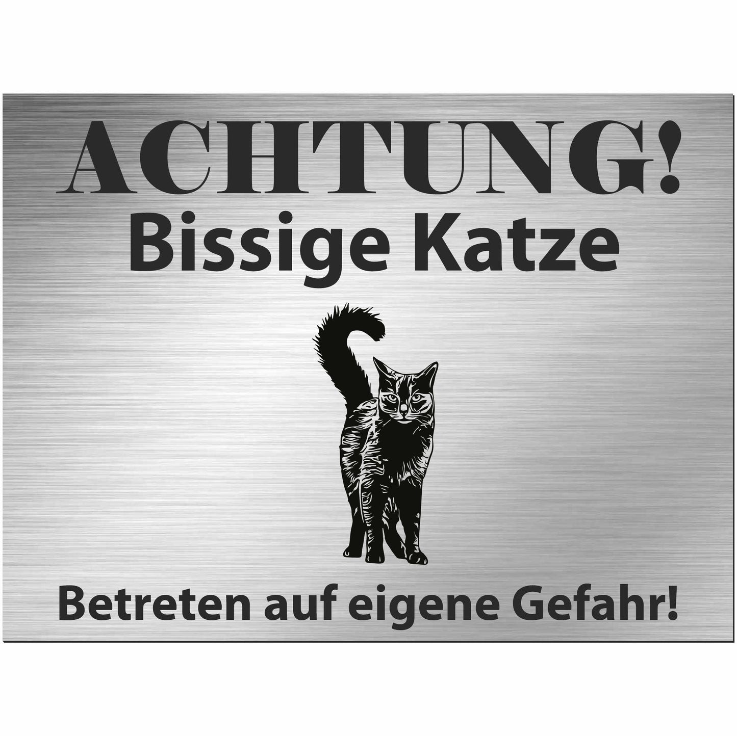 Nebelung katze - Schild bedruckt - Spruch - Deko Geschenkidee