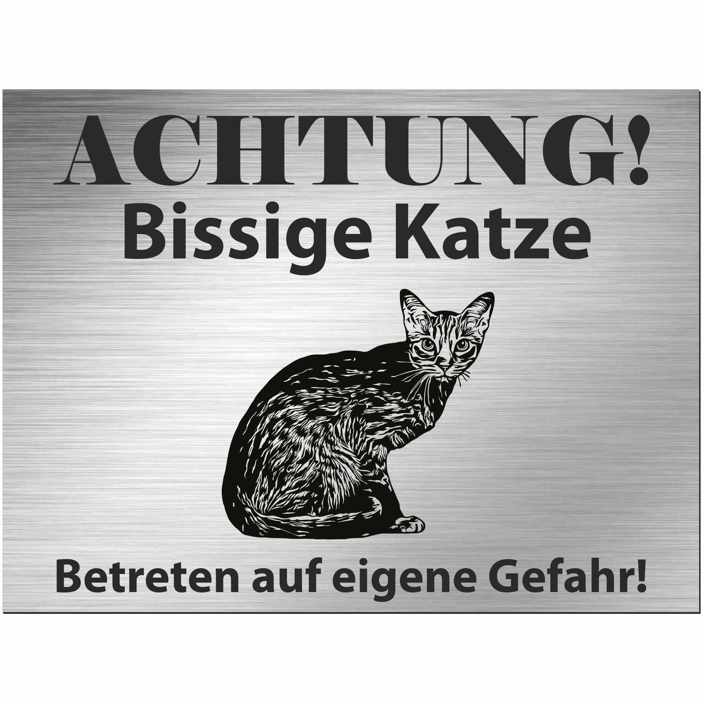 Ocicat Katze - Schild bedruckt - Spruch - Deko Geschenkidee