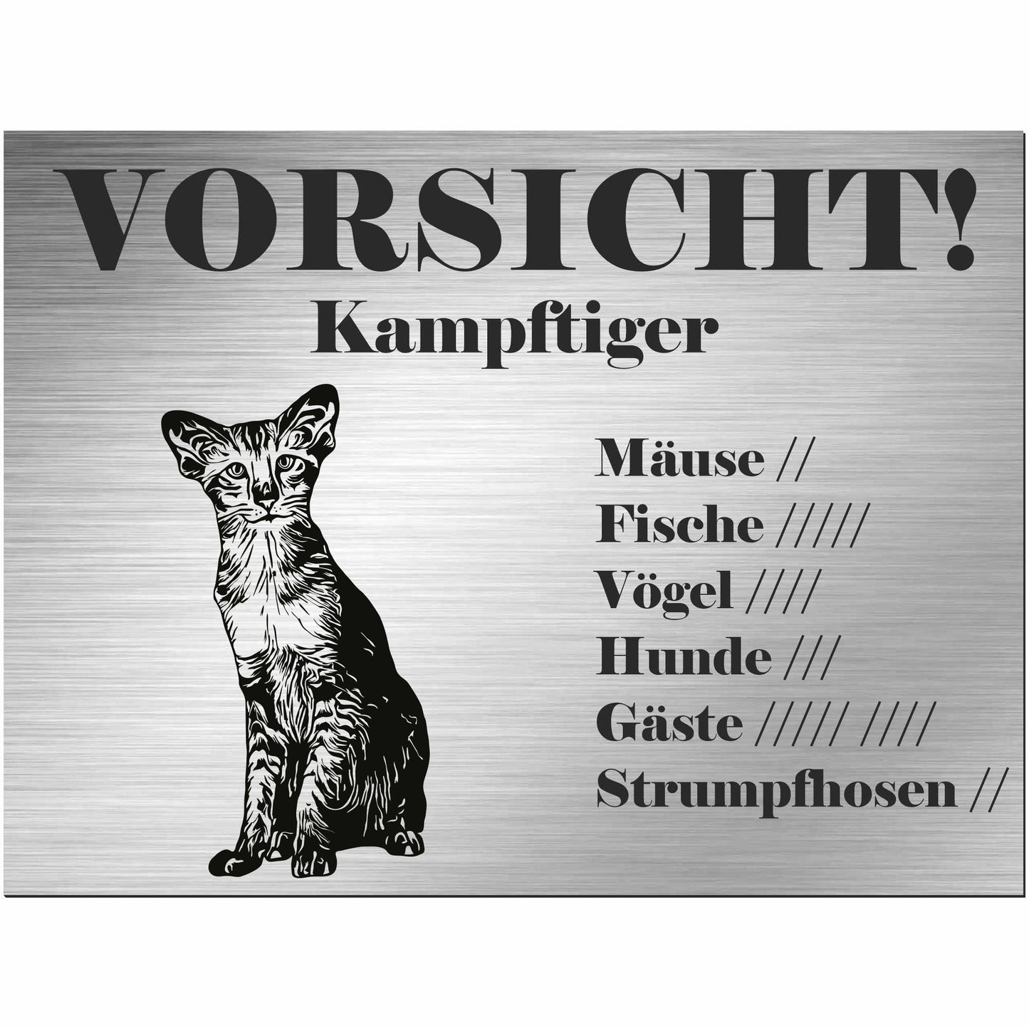 Schild Katze