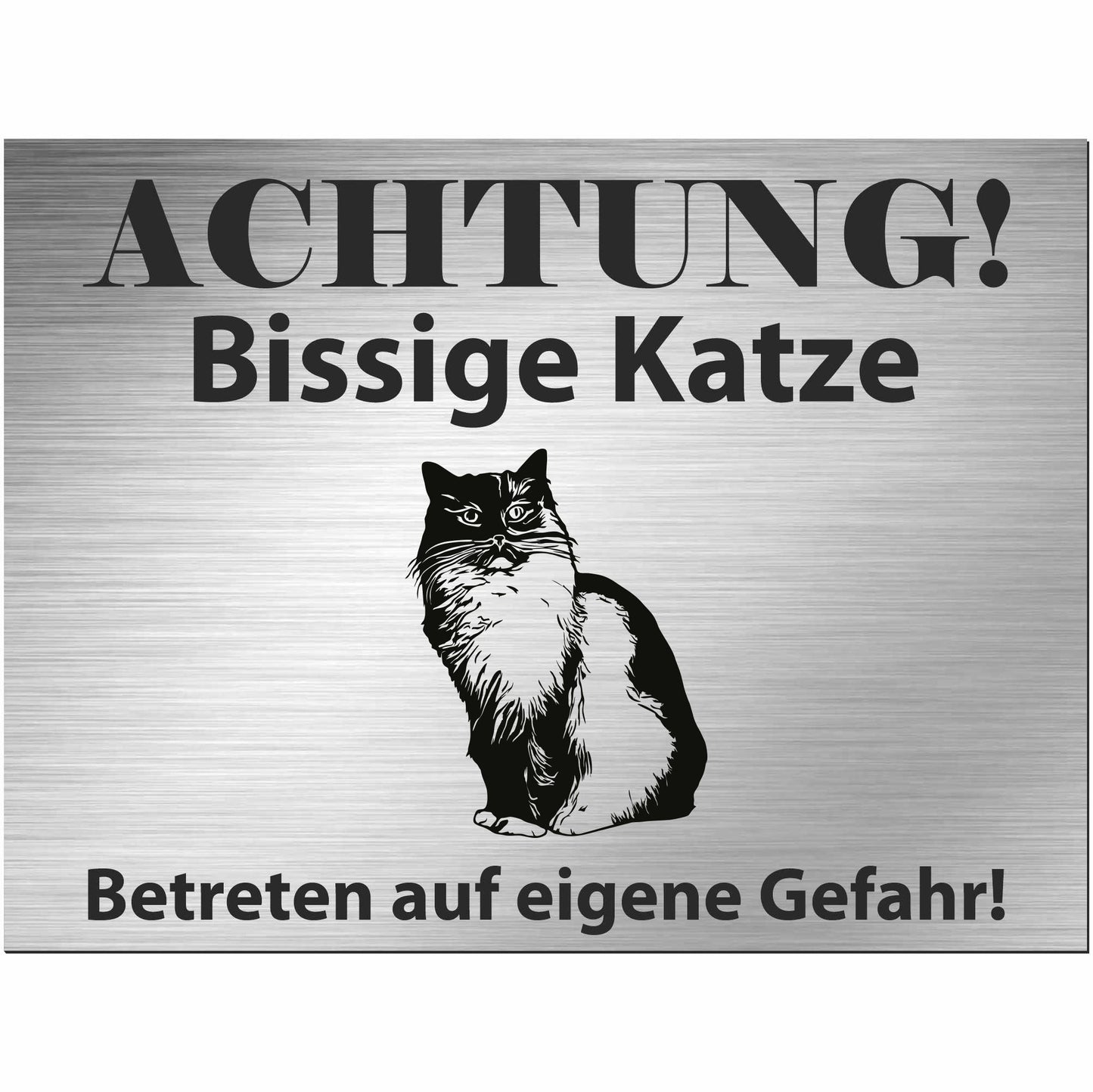 Ragdoll Katze - Schild bedruckt - Spruch - Deko Geschenkidee