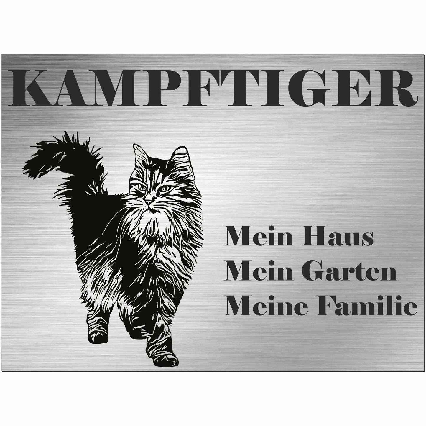 Sibirische Katze - Schild bedruckt - Spruch - Deko Geschenkidee