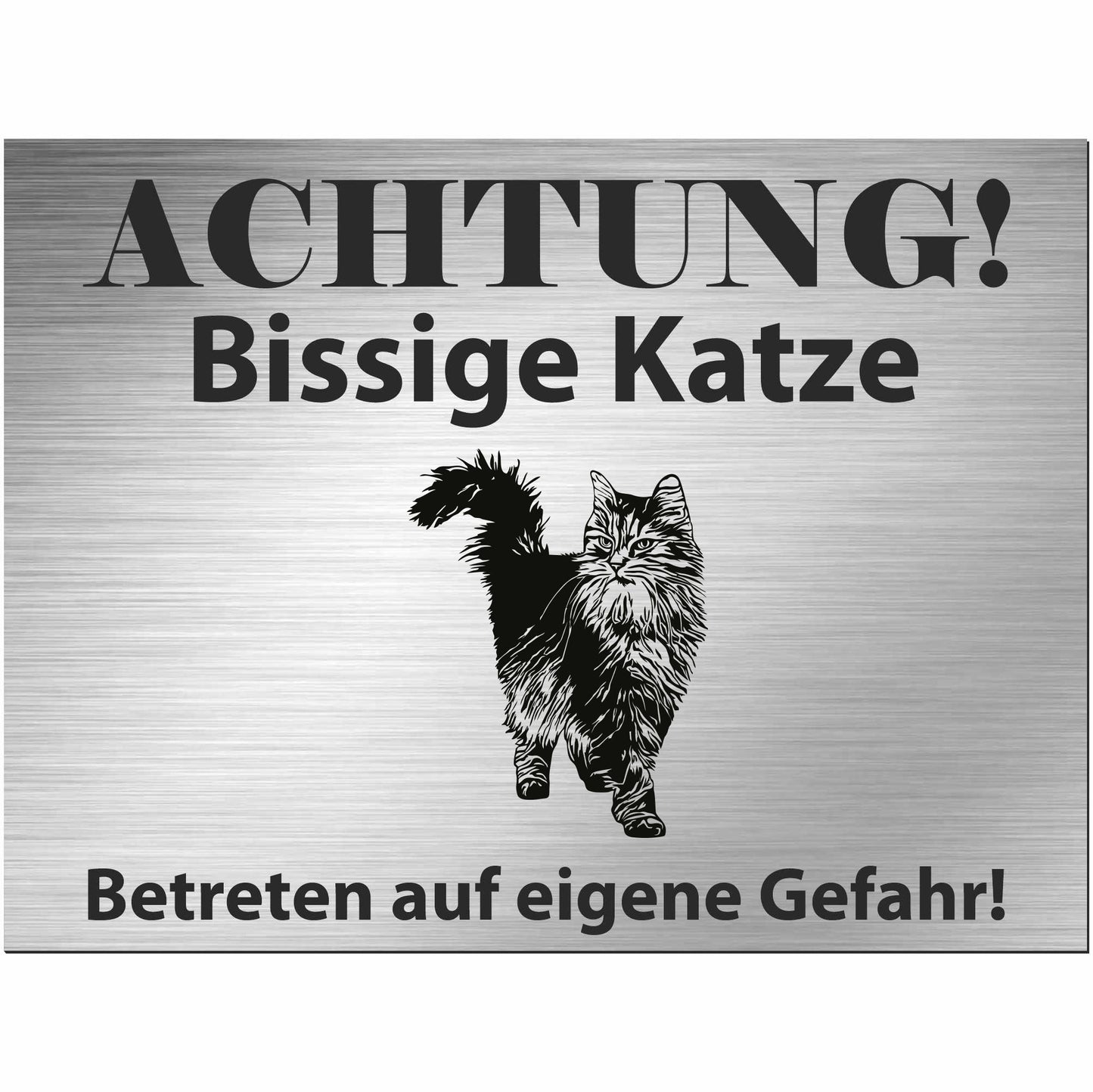 Sibirische Katze - Schild bedruckt - Spruch - Deko Geschenkidee