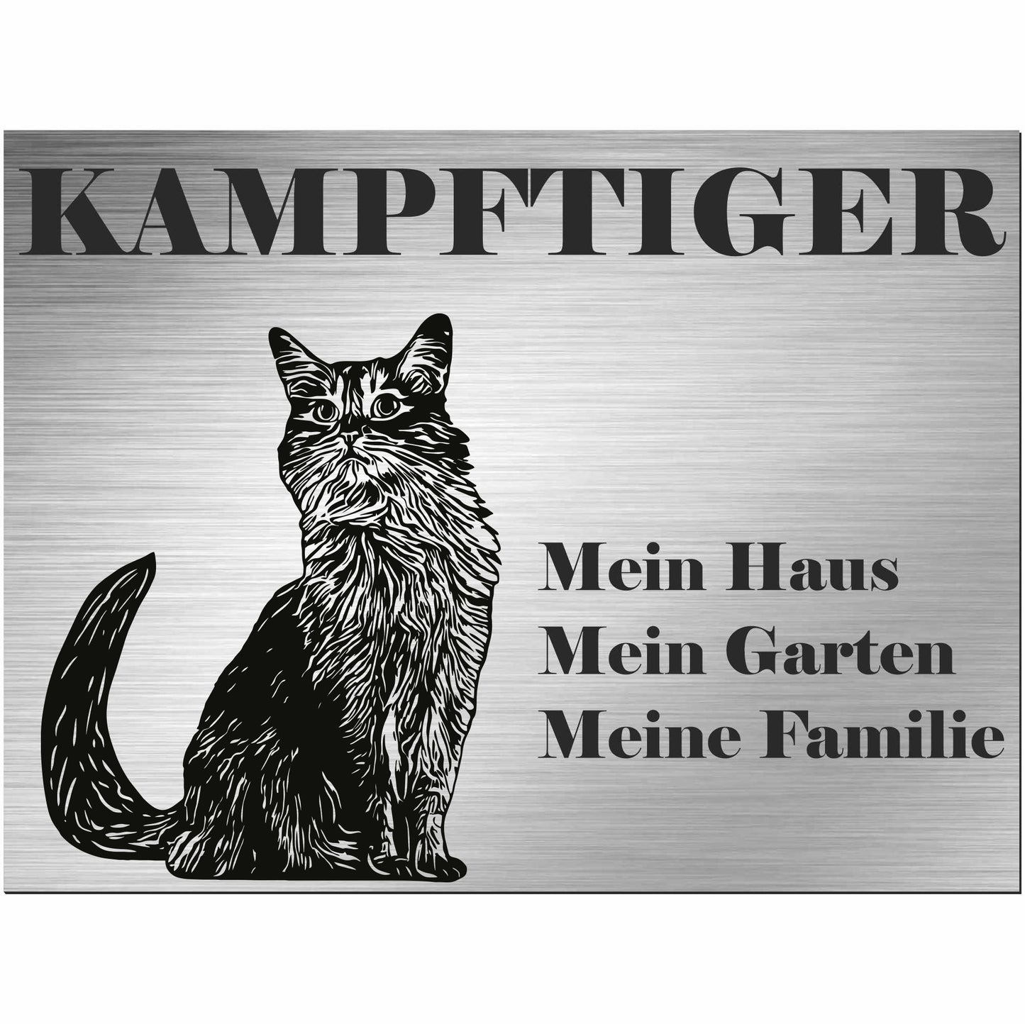 Somalische Katze - Schild bedruckt - Spruch - Deko Geschenkidee