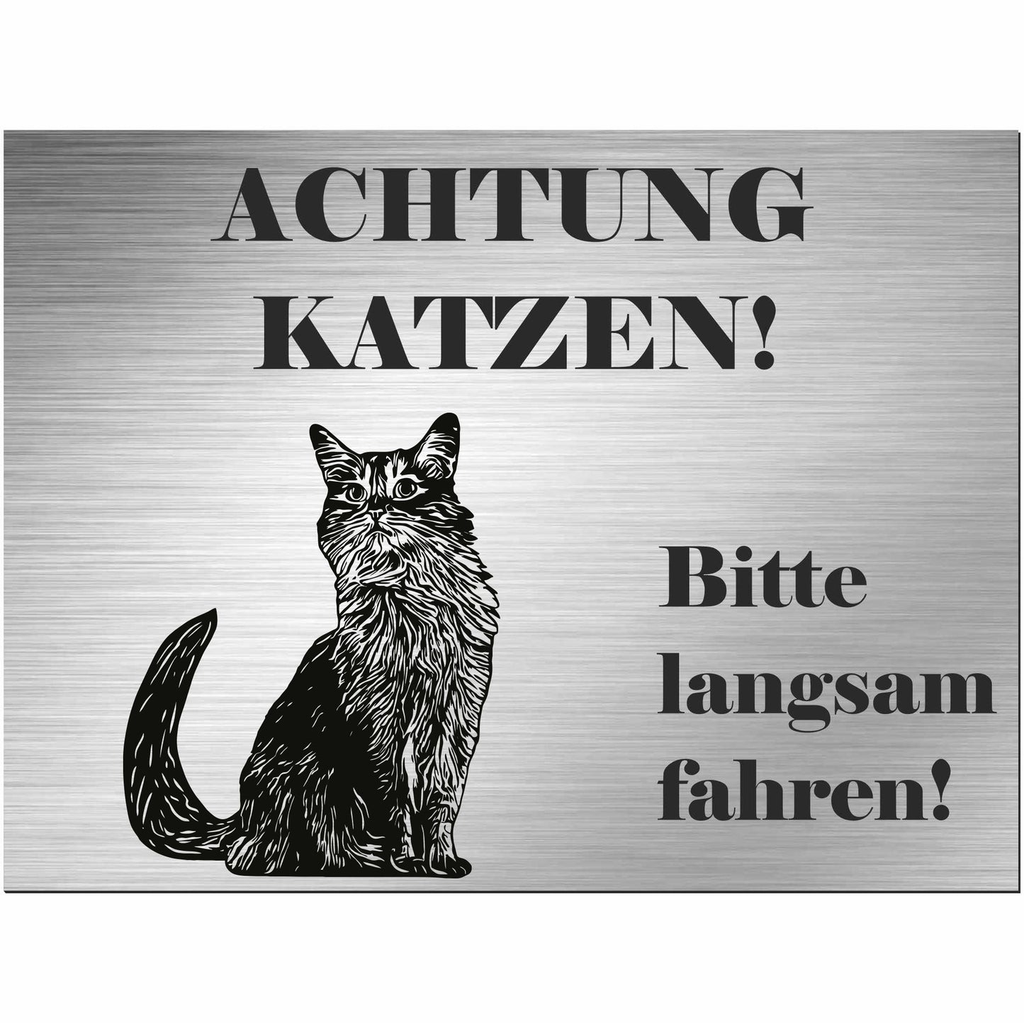 Somalische Katze - Schild bedruckt - Spruch - Deko Geschenkidee
