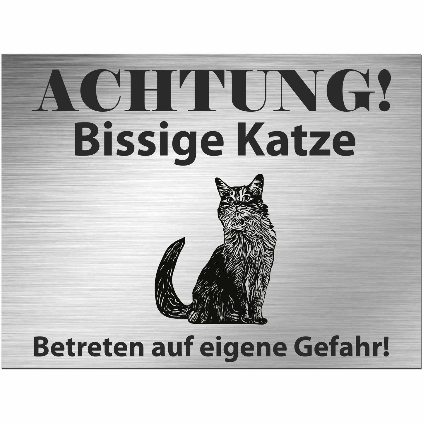 Somalische Katze - Schild bedruckt - Spruch - Deko Geschenkidee