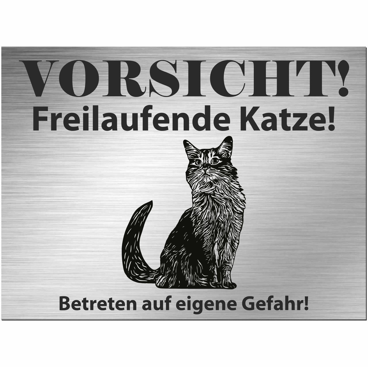 Somalische Katze - Schild bedruckt - Spruch - Deko Geschenkidee
