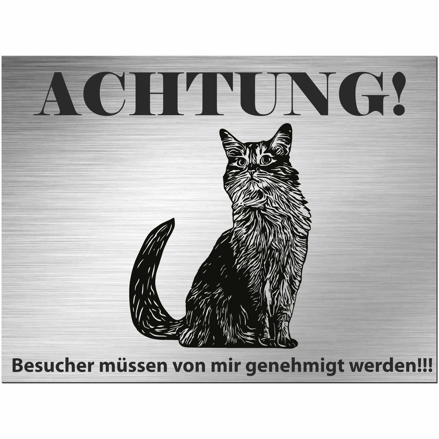Somalische Katze - Schild bedruckt - Spruch - Deko Geschenkidee