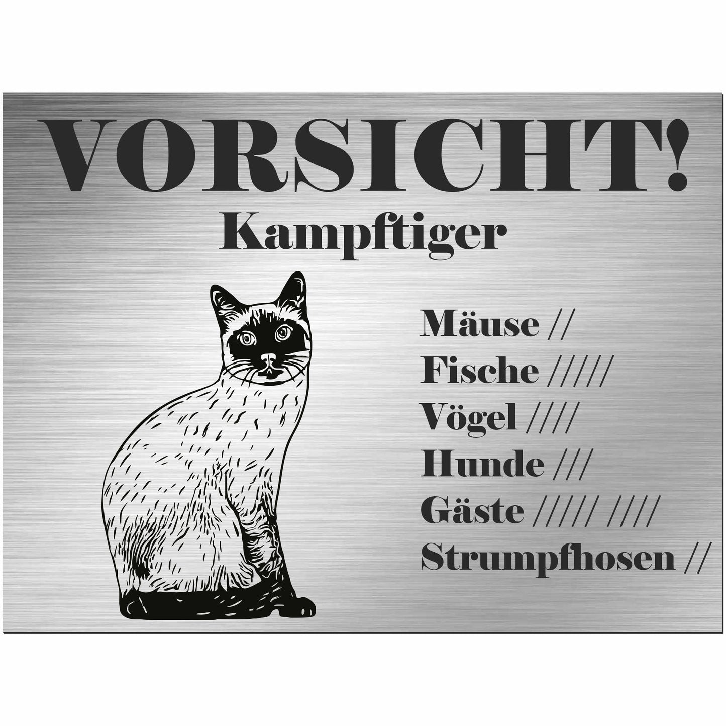 Schild Katze