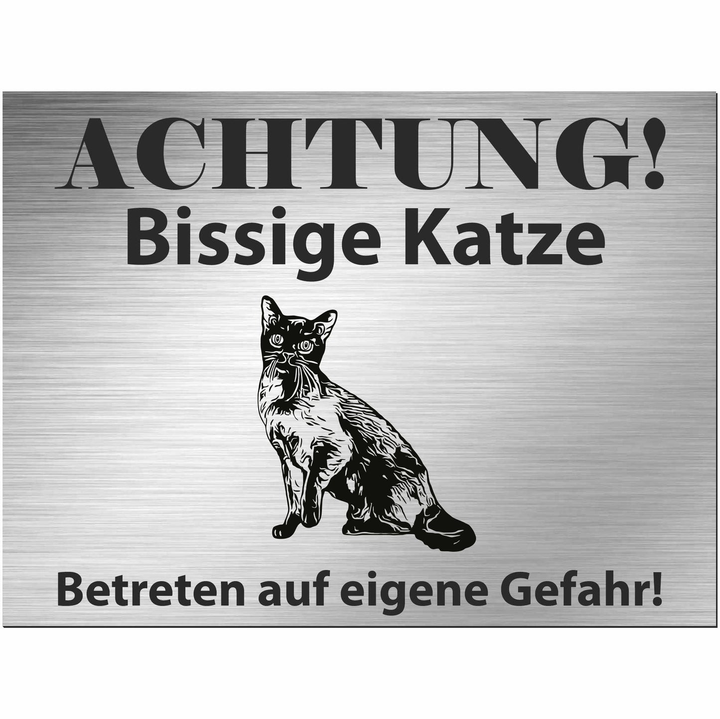 Tonkanesische Katze - Schild bedruckt - Spruch - Deko Geschenkidee