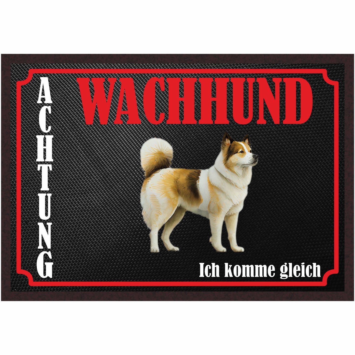 Fussmatte Hund - Akita Inu - 50x35 cm mit lustigem Spruch