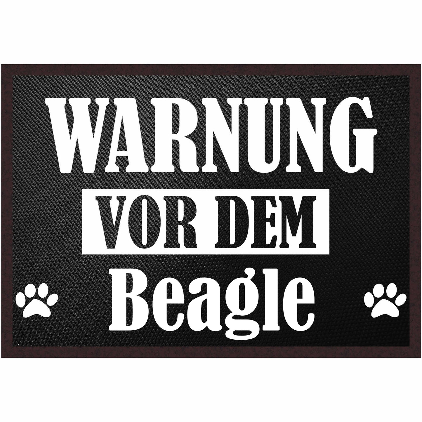 Fussmatte Hund - Beagle - 50x35 cm mit lustigem Spruch
