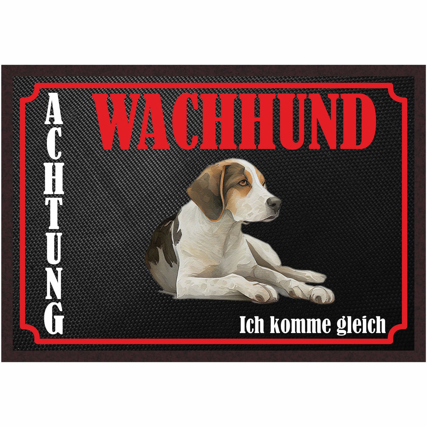 Fussmatte Hund - Beagle - 50x35 cm mit lustigem Spruch