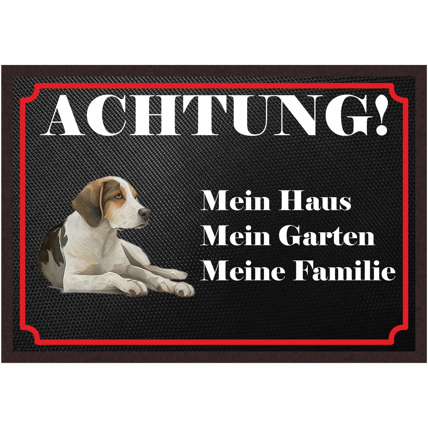 Fussmatte Hund - Beagle - 50x35 cm mit lustigem Spruch