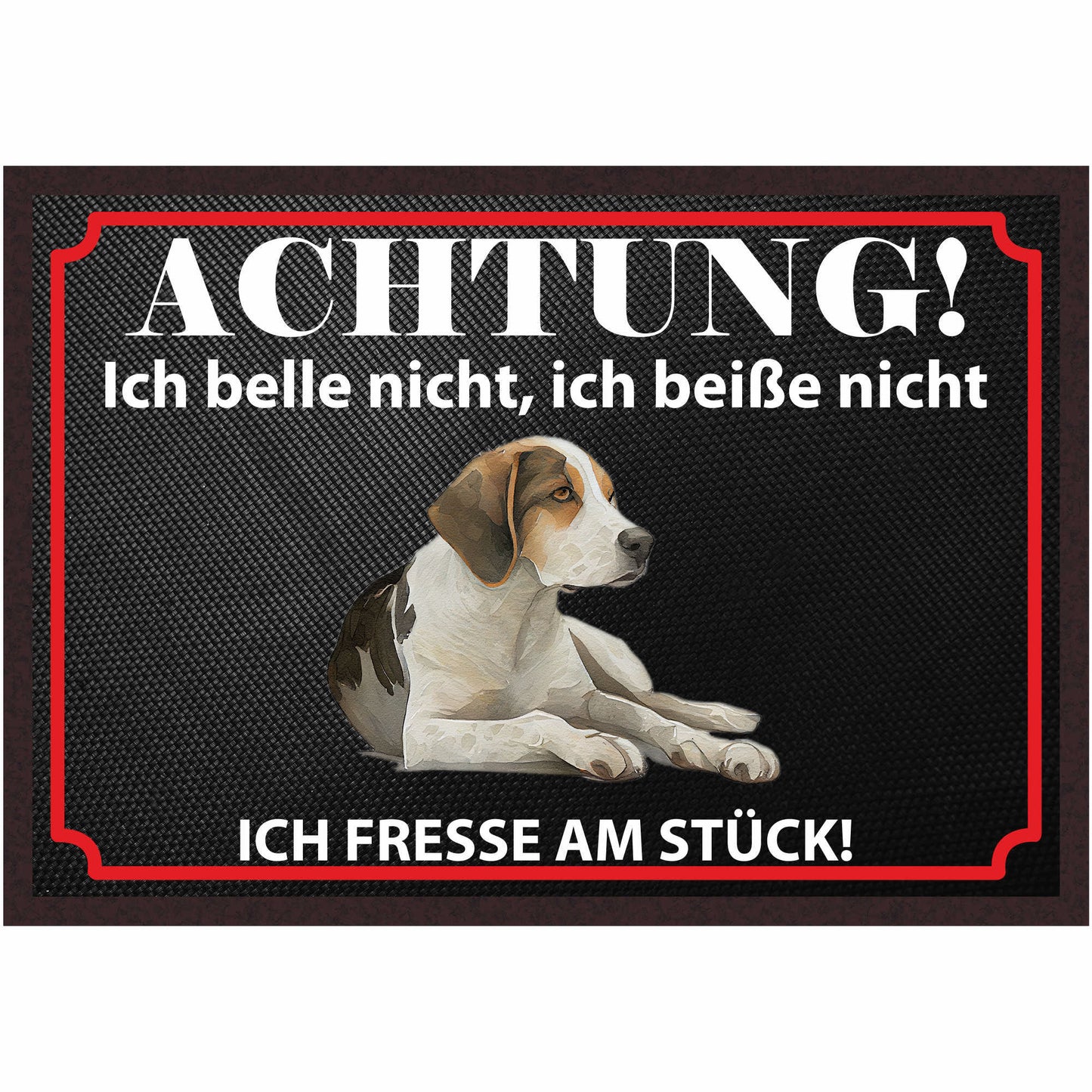 Fussmatte Hund - Beagle - 50x35 cm mit lustigem Spruch