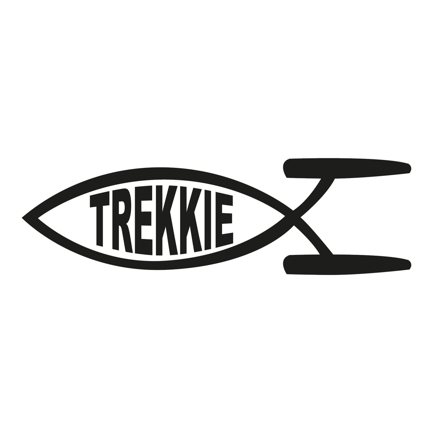 Autoaufkleber - Trekkie Fisch - 200x60 mm