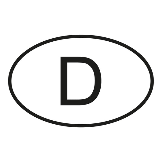 Autoaufkleber - Deutschland D - 110x70 mm