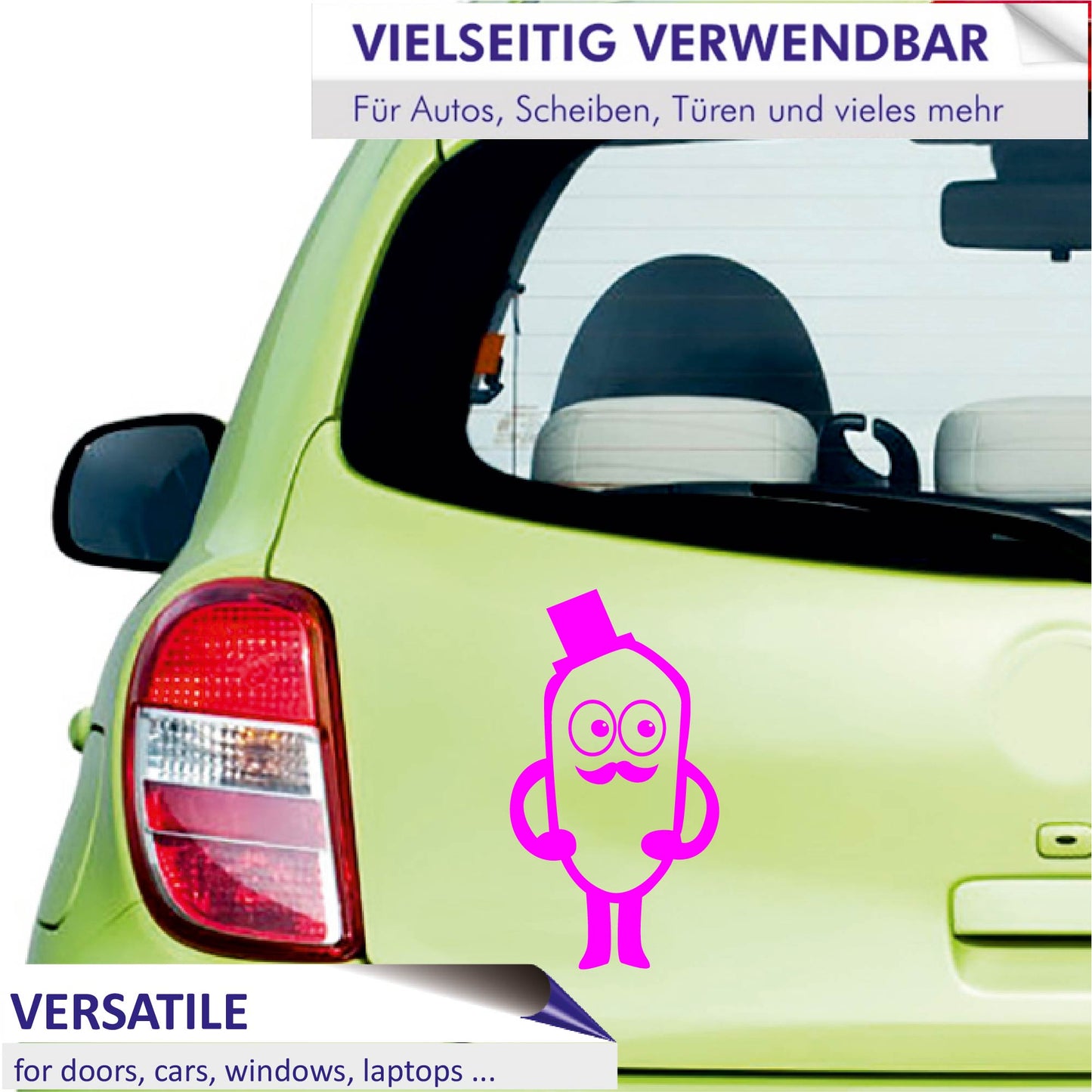 Autoaufkleber - Mr. Mustache - 200x110 mm