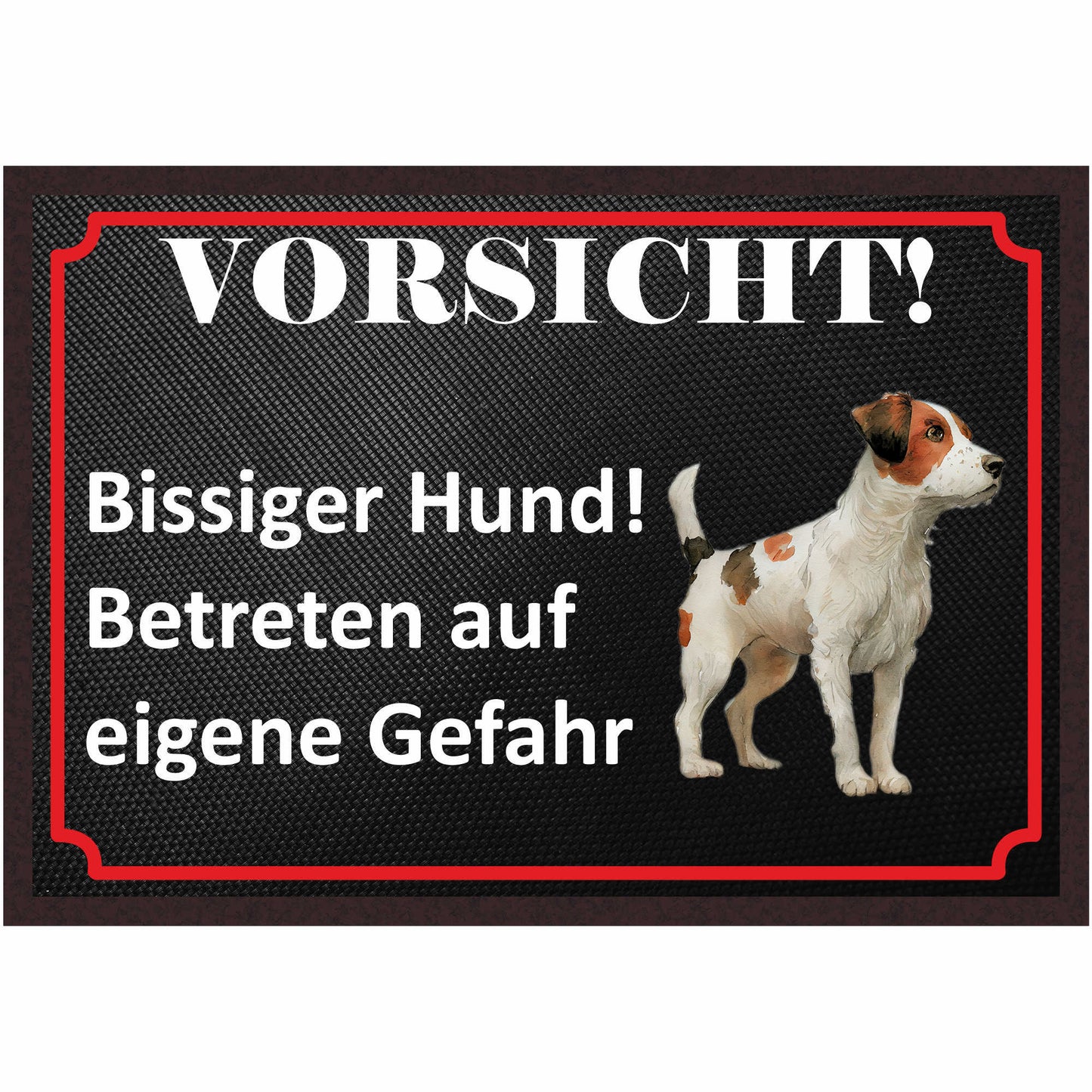Fussmatte Hund - Jack Russell Terrier - 50x35 cm mit lustigem Spruch