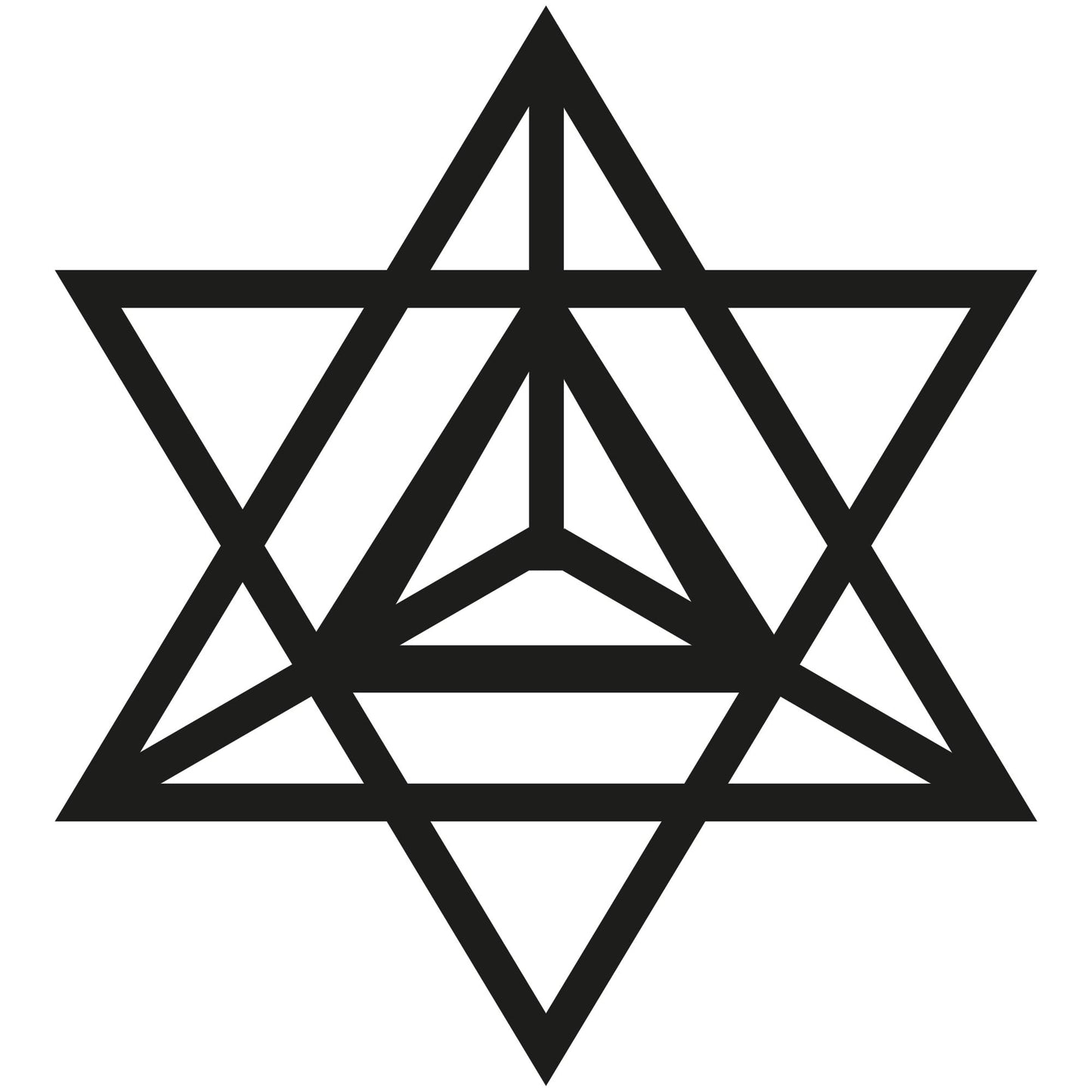 Autoaufkleber - Merkaba 110x100mm