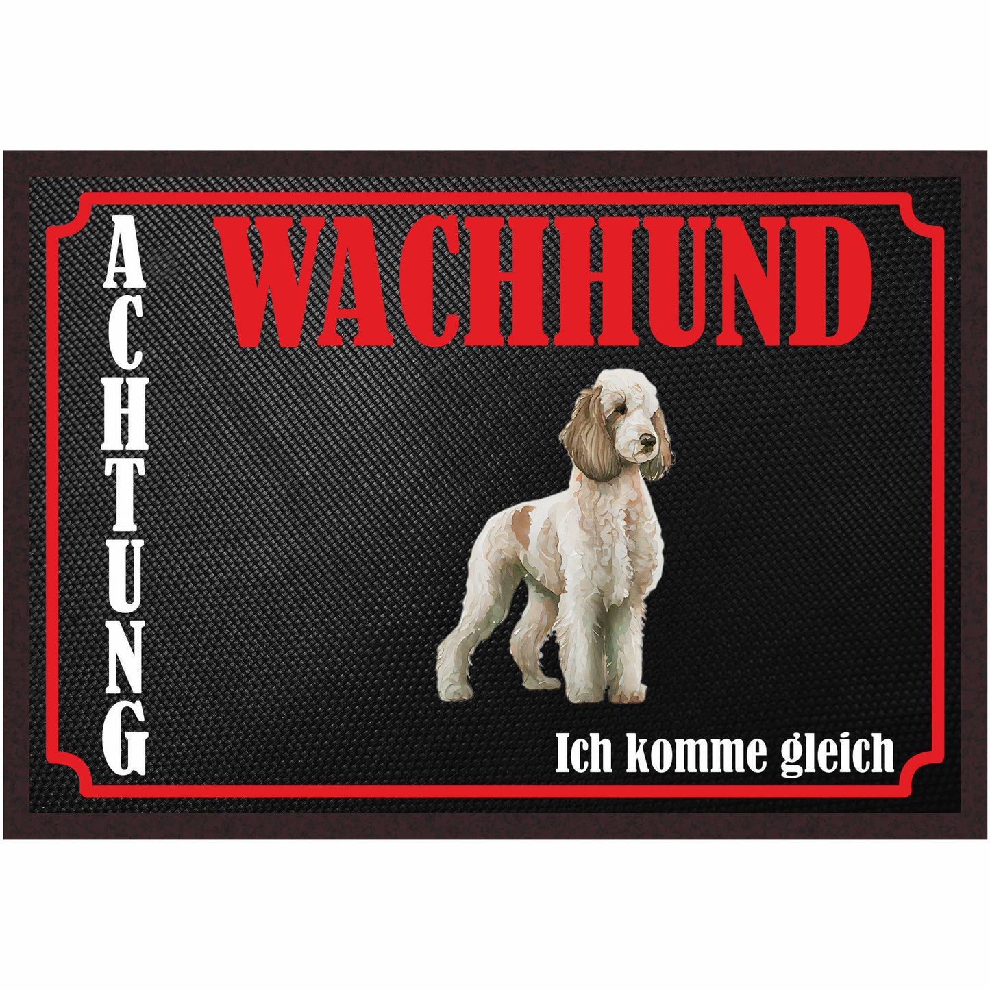 Fussmatte Hund - Pudel - 50x35 cm mit lustigem Spruch
