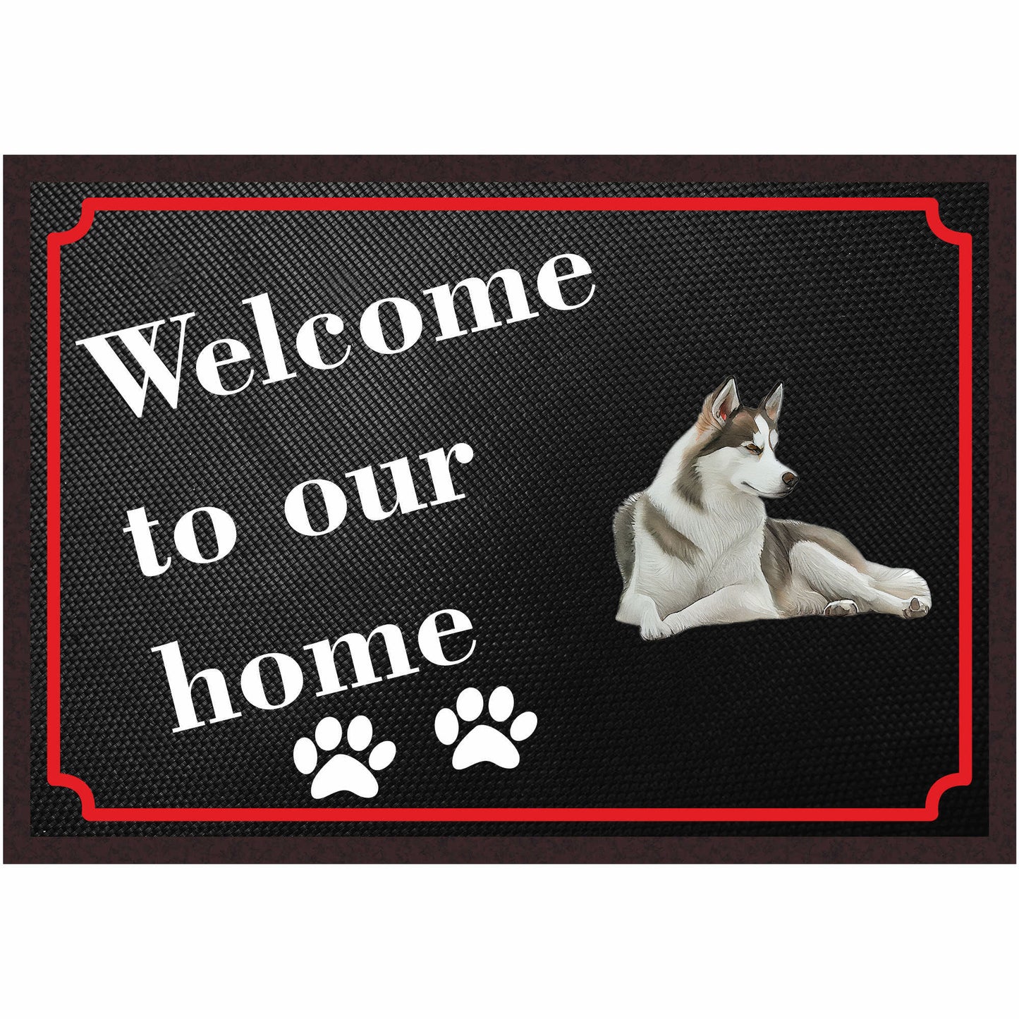 Fussmatte Hund - Sibirischer Husky - 50x35 cm mit lustigem Spruch