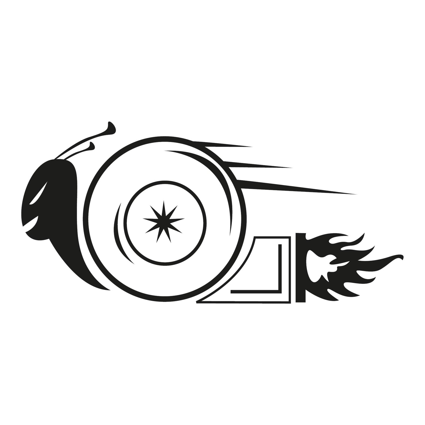Autoaufkleber - Turbo snail - 210x100mm