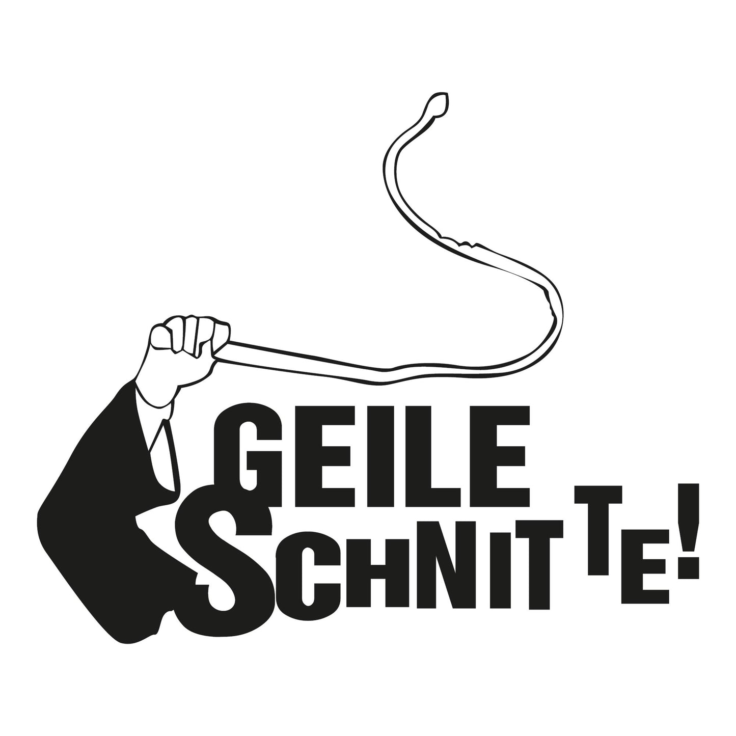Autoaufkleber - GEILE SCHNITTE! - 120x100mm