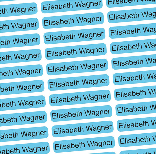 Namensaufkleber Sticker - 36x7 mm - 150 Stück