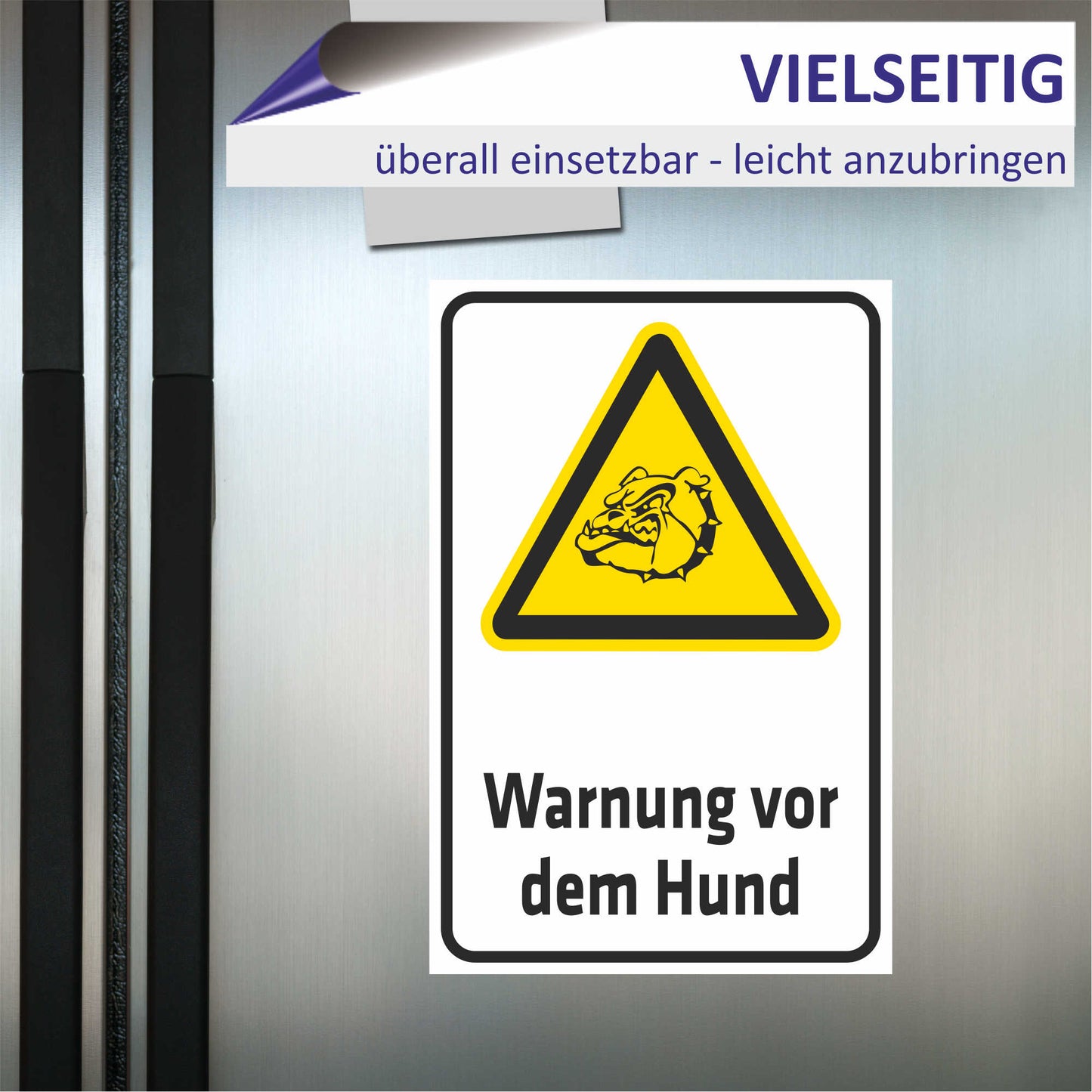 Schild - Warnung vor dem Hund (Wachhund)