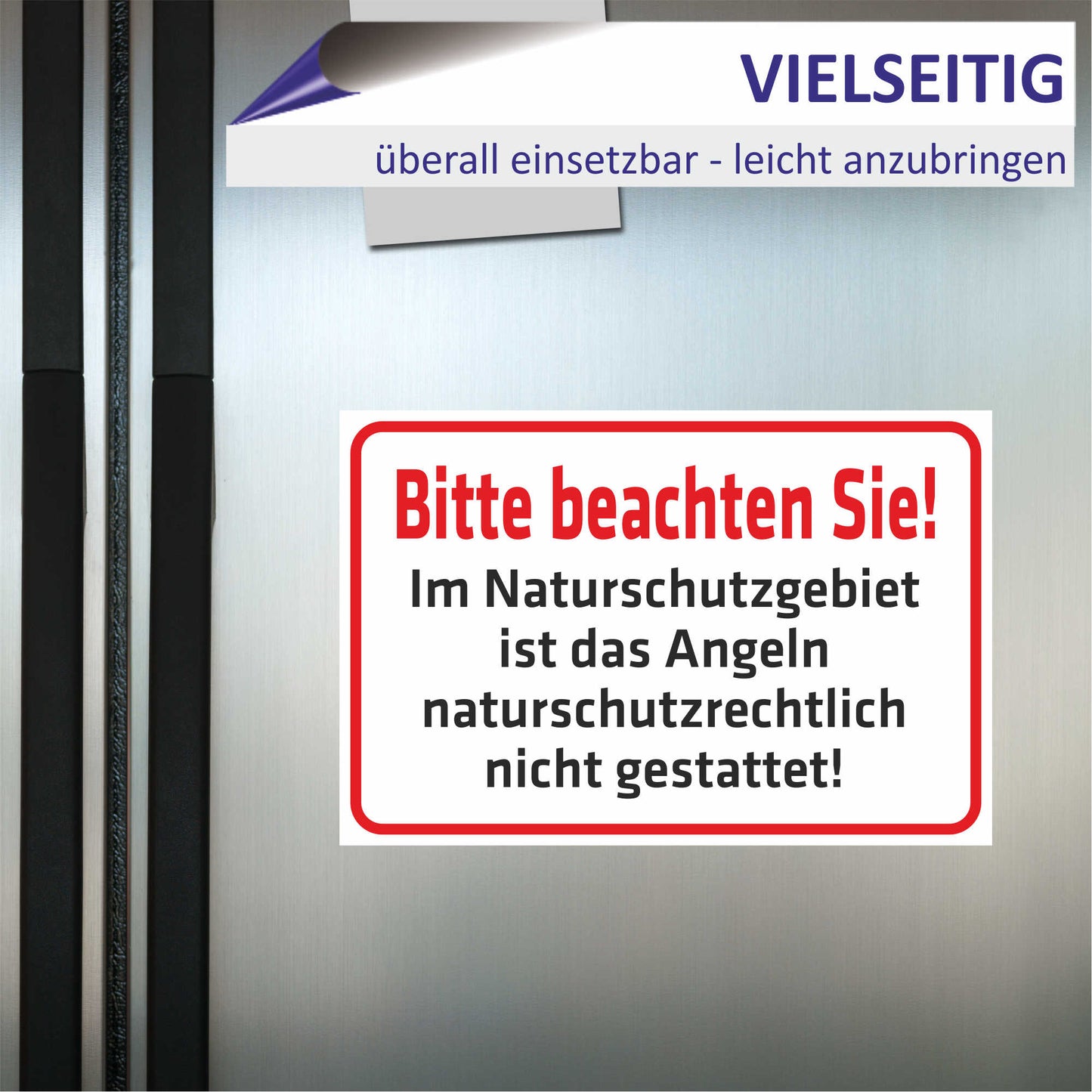 Schild - Bitte beachten Sie!