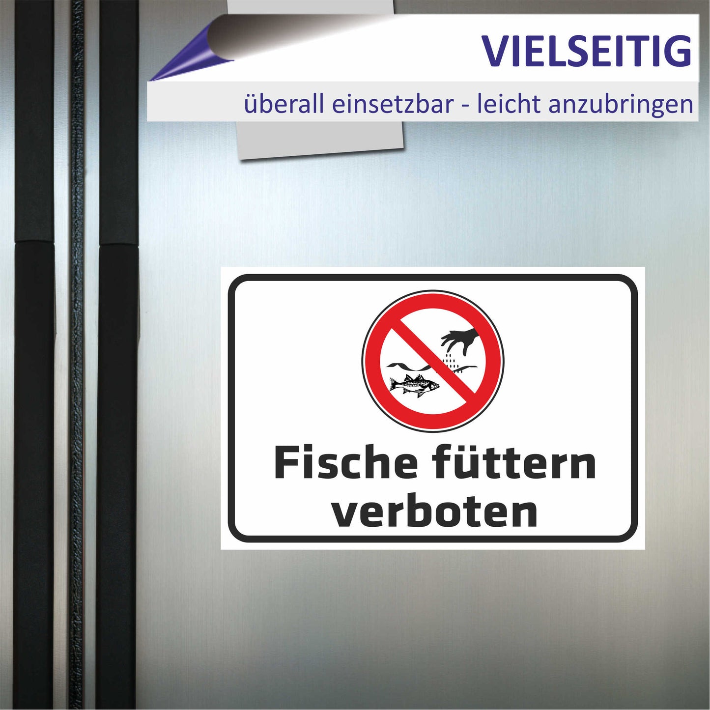 Schild - Fische füttern verboten