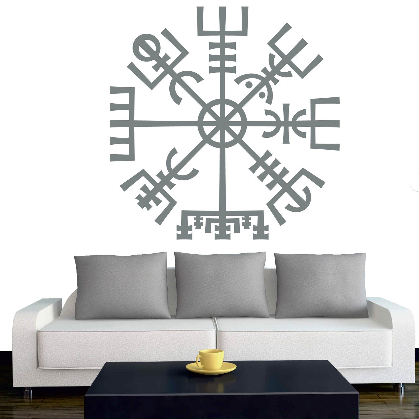 Wandtattoo - Wikinger - Viking - Wikingerkompass - nordisch - Mythologie