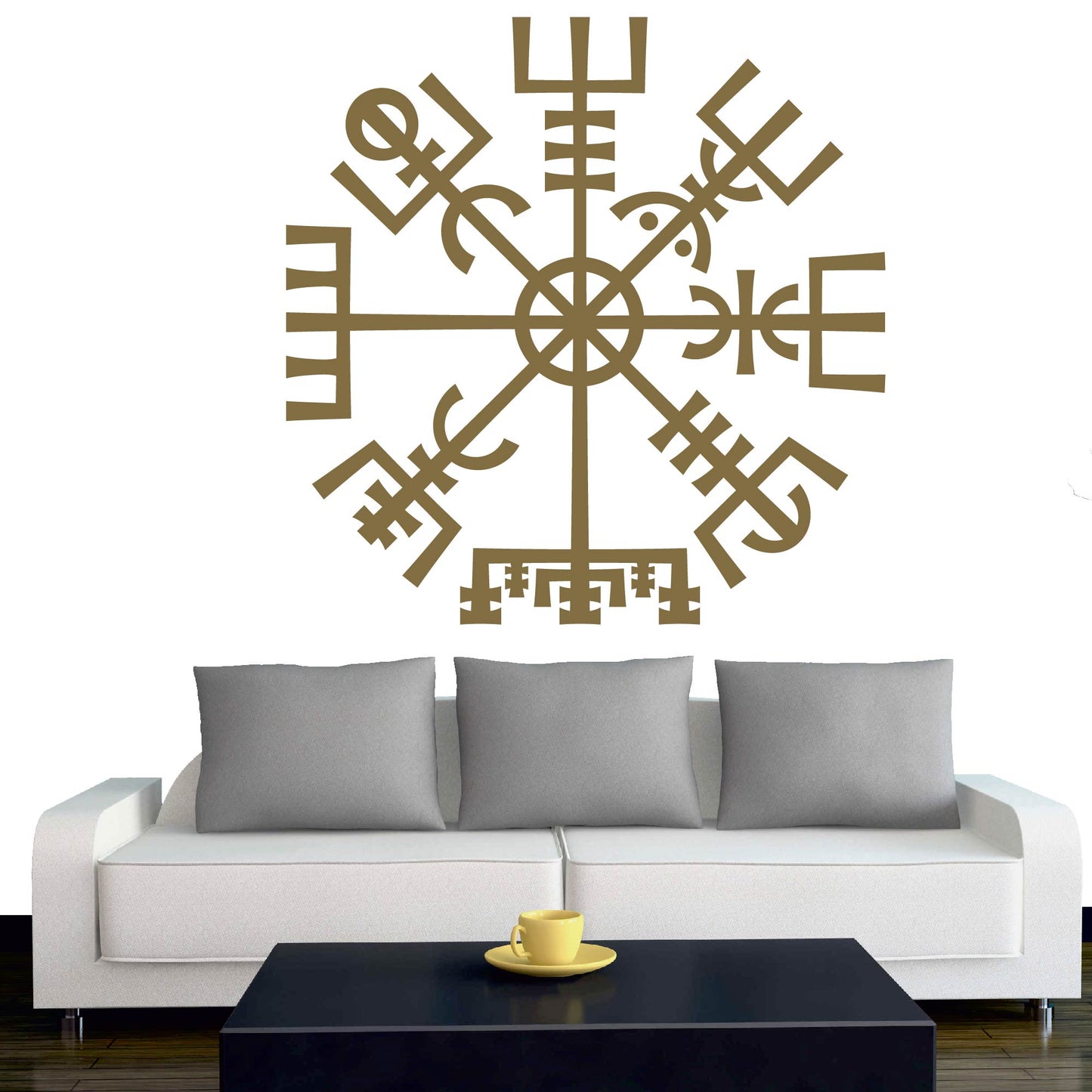 Wandtattoo - Wikinger - Viking - Wikingerkompass - nordisch - Mythologie