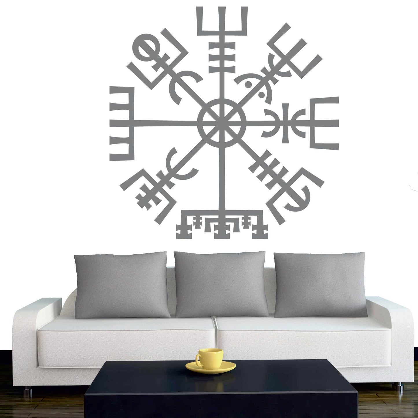 Wandtattoo - Wikinger - Viking - Wikingerkompass - nordisch - Mythologie