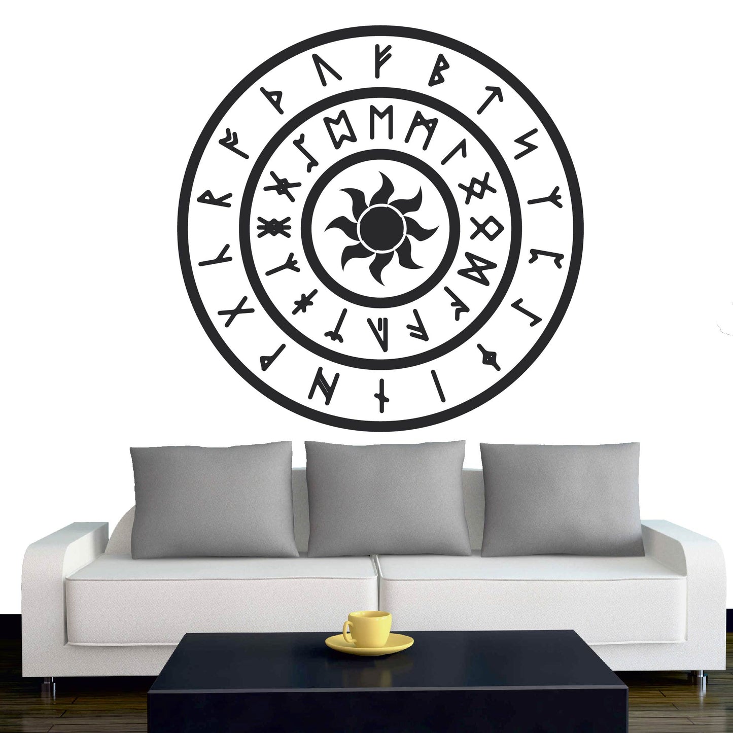 Wandtattoo - Wikinger - Viking - Sonne - nordisch - Mythologie