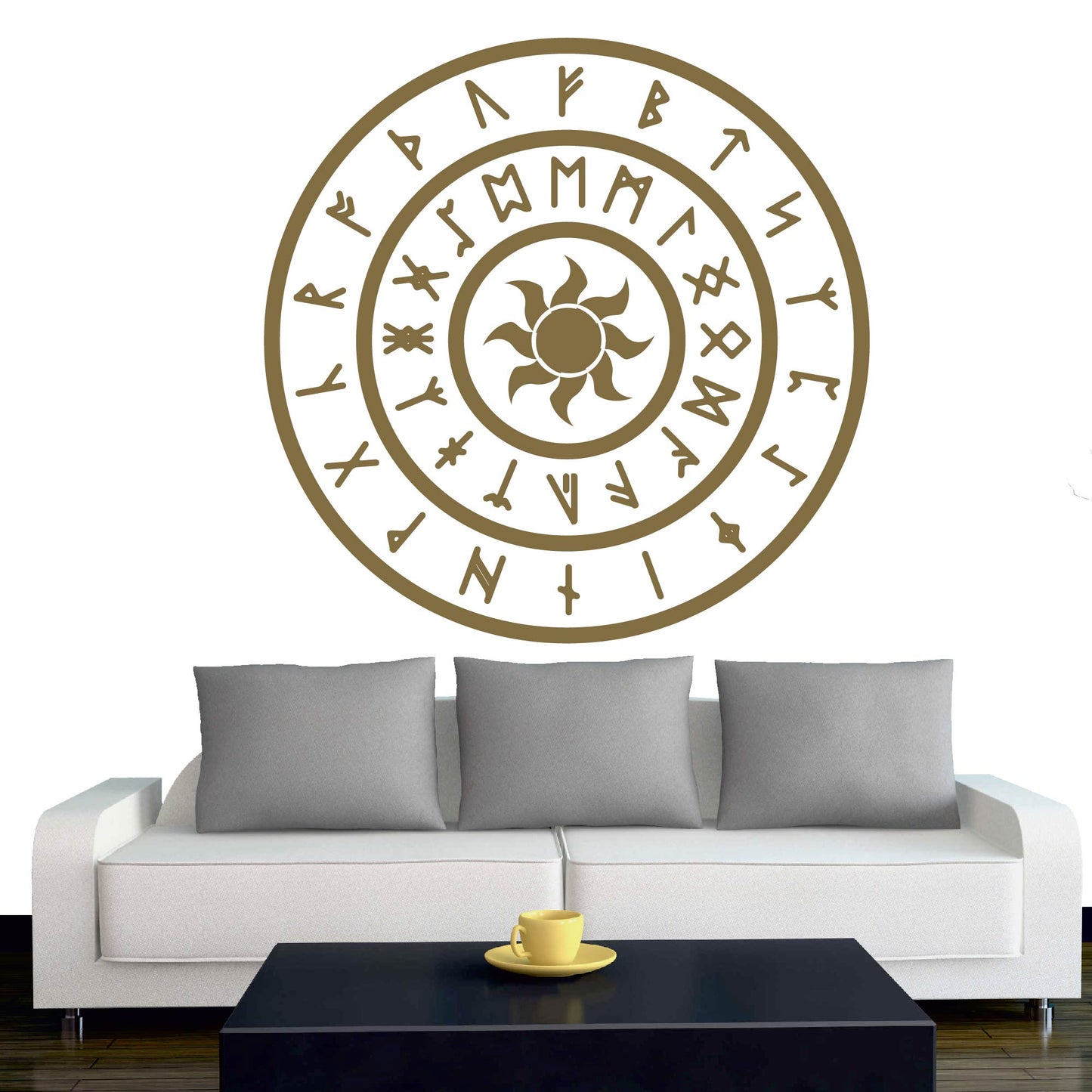 Wandtattoo - Wikinger - Viking - Sonne - nordisch - Mythologie